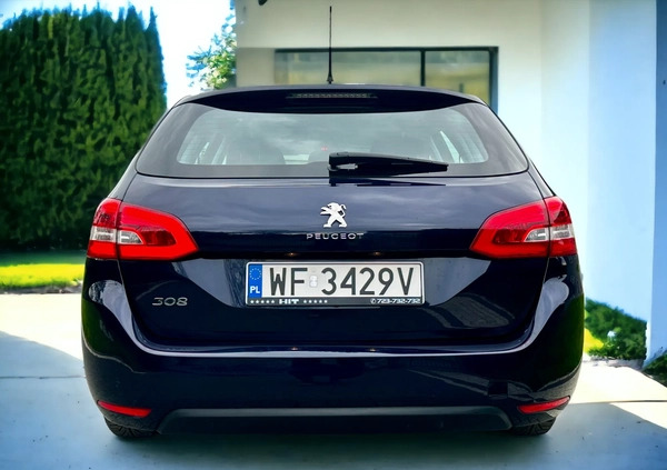 Peugeot 308 cena 47849 przebieg: 142000, rok produkcji 2020 z Olszyna małe 407